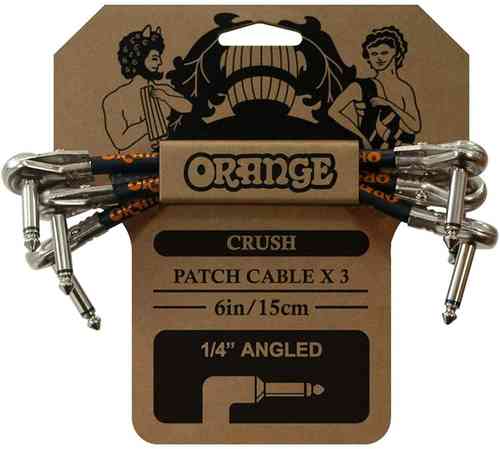 Orange Crush 6 Patch Cable 3 pack X, välijohto pedaaleille